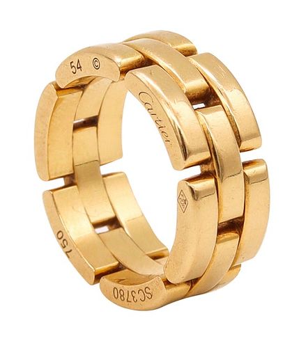 Cartier Paris Maillon Panthere 18k Gold Ring