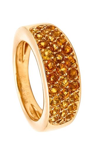 Van Cleef & Arpels Paris 1.55 Cts Sapphires 18k Gold Ring
