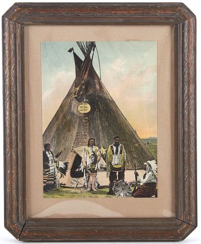 1910 Blackfeet Indians Chinook, Montana by Morris