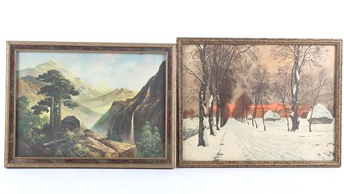 Early 1900's  Framed Landscape Prints