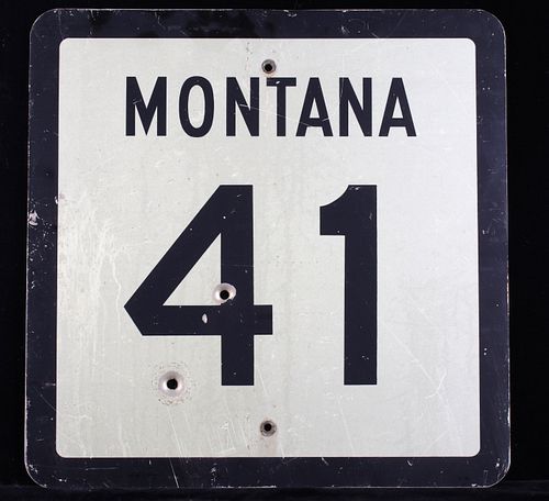 Madison County, Montana Highway 41 Sign