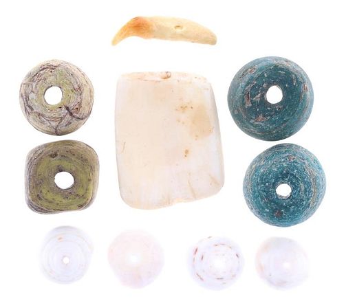 Ancient Hebron & Shell & Tooth Beads