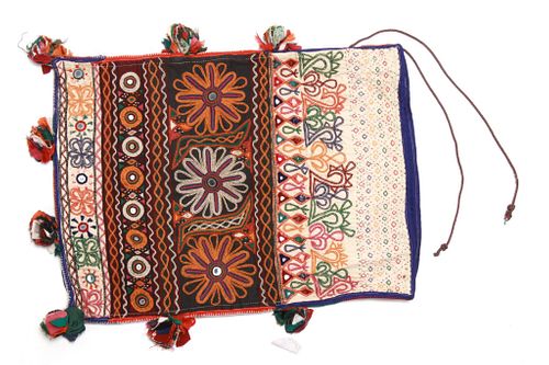 Gujarati India Hand Made Dowry Mirror Bag