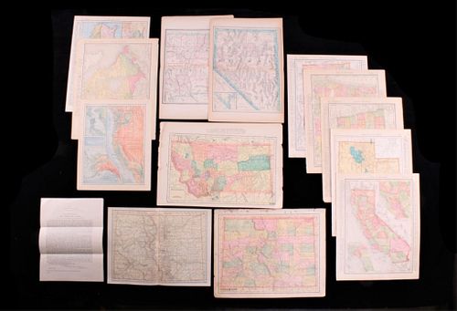 Maps of North America Atlas of The World 1890-1920