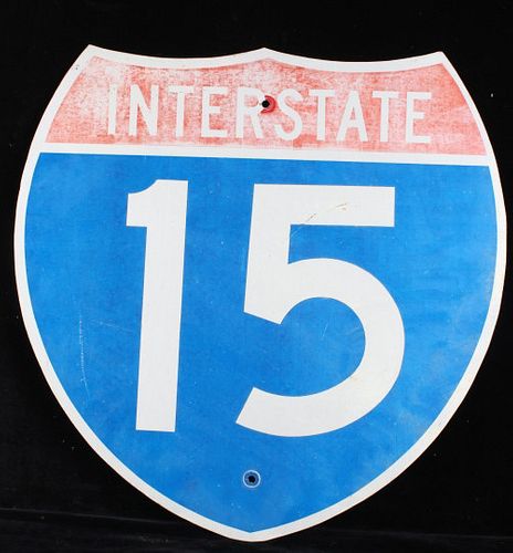 1992 Montana Interstate 15 Highway Sign