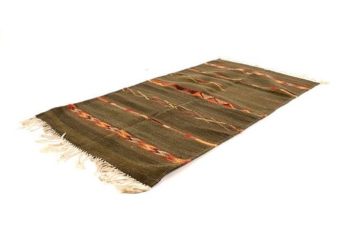 Zapotec Bandas Saltillo Pattern Wool Rug