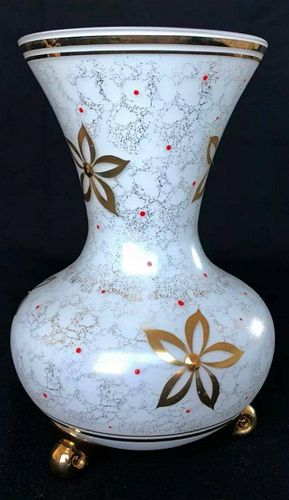 Bohemian Overlay Glass Vase