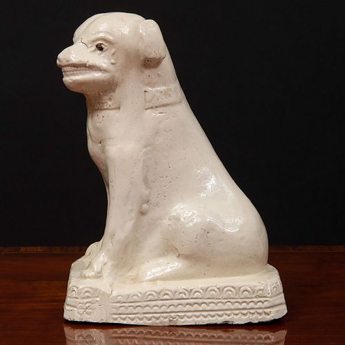 English Salt Glazed Model of a Dog