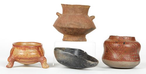 Grp: 4 Pre-Columbian Ceramic Vessels