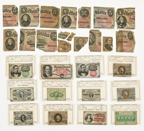 Group of USA Fractional Currency