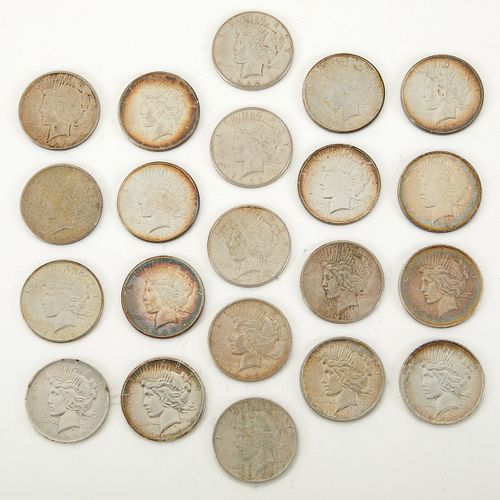 Grp: 21 Peace Dollar Coins