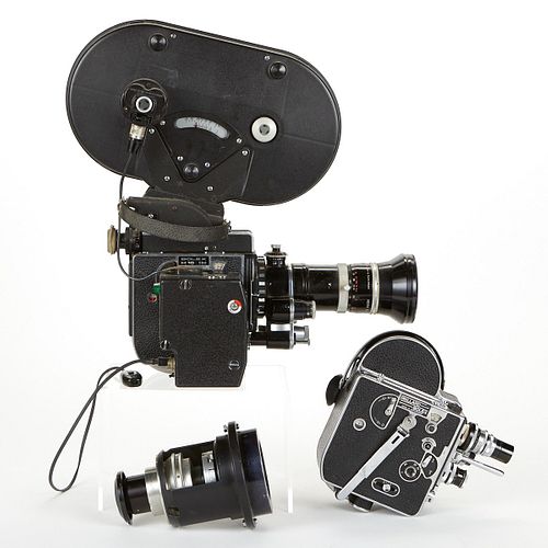 Grp: 2 Bolex Movie Cameras w/ Lens