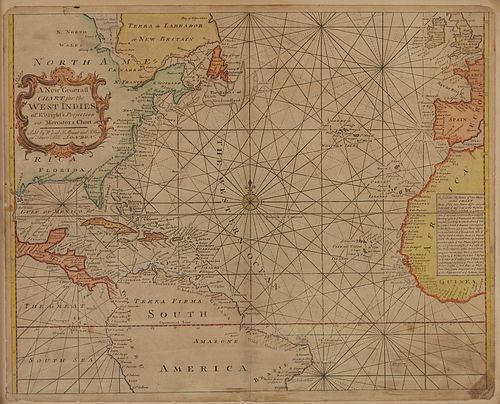 Map of West Indies from Mercator 1773