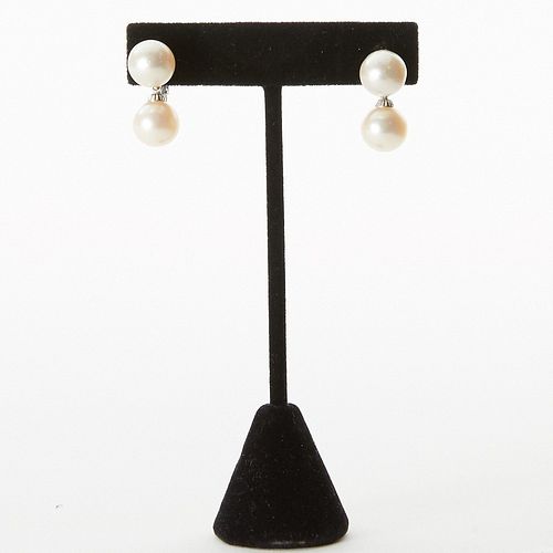 Pearl and 14K Gold Earrings