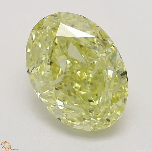 2.50 ct, Natural Fancy Yellow Even Color, VVS1, Oval cut Diamond (GIA Graded), Appraised Value: $54,800 