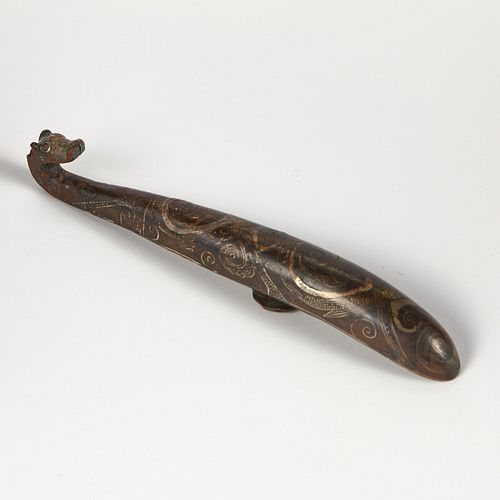 Early Chinese Bronze Belt Hook