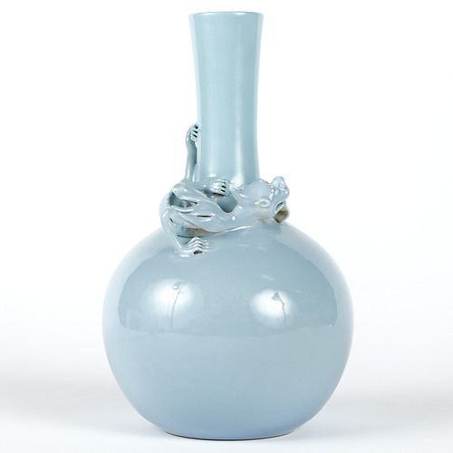 Chinese Clair de Lune Dragon Vase