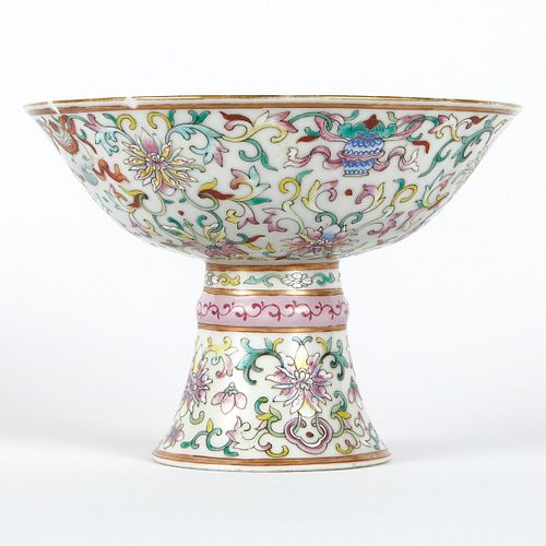 Chinese Guangxu Period Porcelain Footed Cup