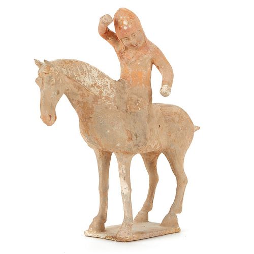 Chinese Tang Dynasty Polo Player Figure