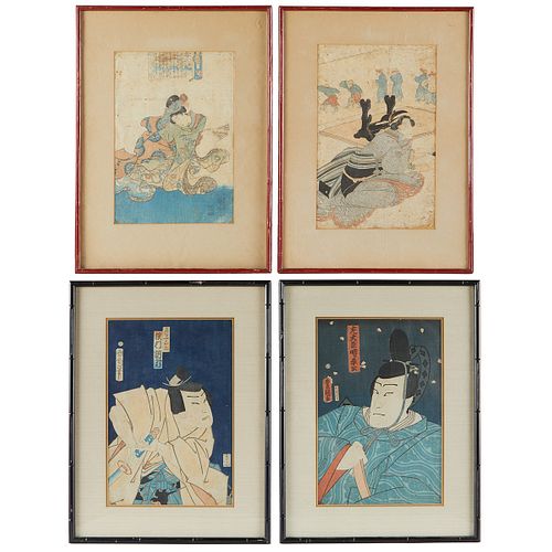 Grp: 4 Japanese Woodblock Prints