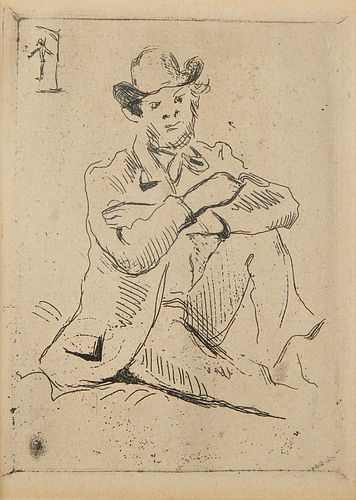 Paul Cezanne "Guillaumin Au Pendu" Etching