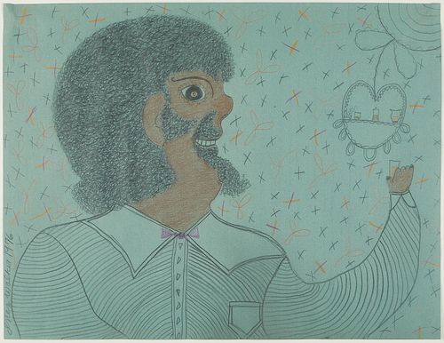 Inez Nathaniel Walker "Untitled (Man with Goute [Goatee])"