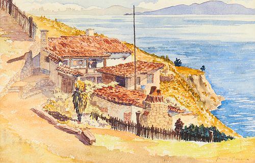 Arthur H. Middleton Seaside Watercolor