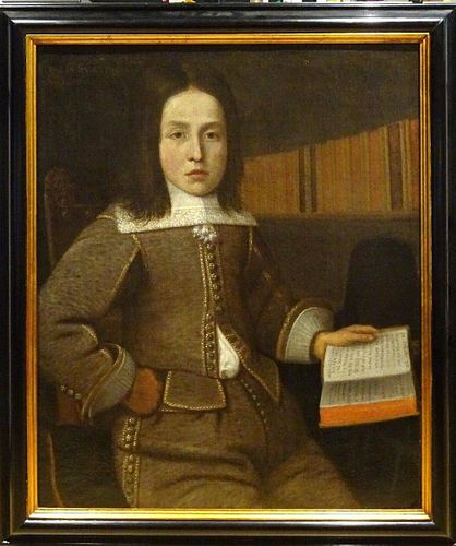 Fine 16th 17th Century Italian Old Master Boy & Book
