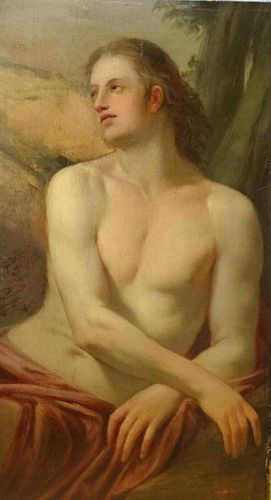 Fine 16th Century Italian Old Master Nude Saint