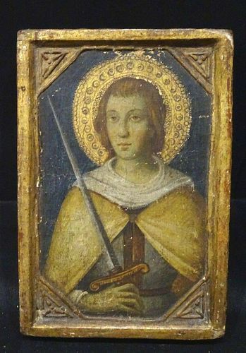 15th 16th Century Italian Renaissance Saint & Sword