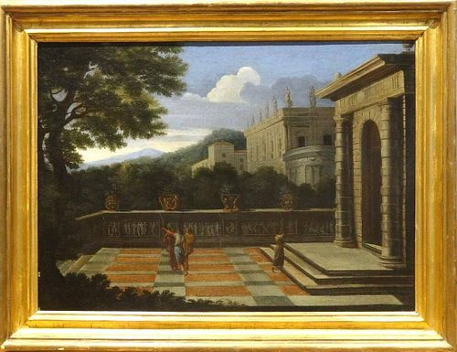 17th French Italian Arcadian Architectural Landscape