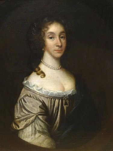 Fine Large 17th Century Portrait Frances Stuart Duchess