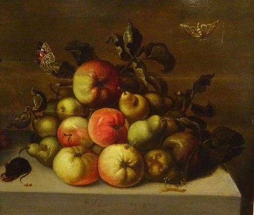 Large 17th Century Dutch Old Master Still Life Fruit