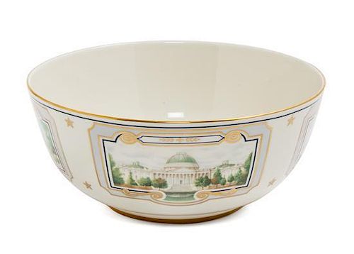 A Lenox Porcelain Commemmorative Bowl Diameter 8 1/2 inches.