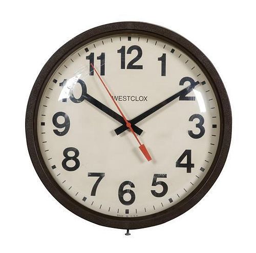 A Westclox Electric Wall Clock Diameter 14 inches.