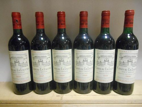 Chateau La Lagune, Haut-Medoc 3eme Cru 1989, six bottles (levels: one very top shoulder, others base