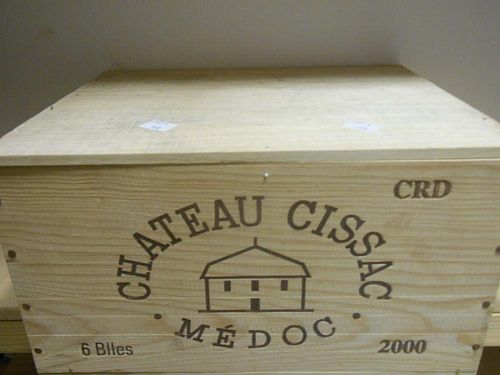 Chateau Cissac, Haut-Medoc 2000, six bottles in owc <br>