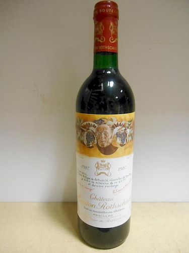 Chateau Mouton Rothschild, Pauillac 1er Cru 1987, one bottle <br>