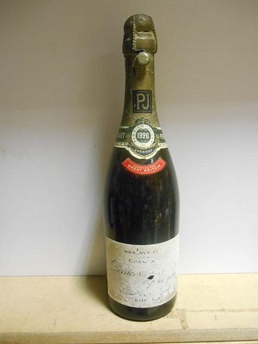 Perrier-Jouet Champagne 1926, one bottle, label rubbed <br>