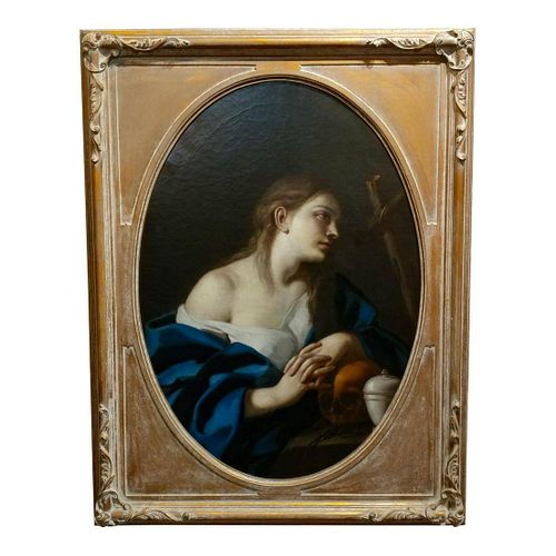 Penitent Magdalene Italian Old Master Oil Painting