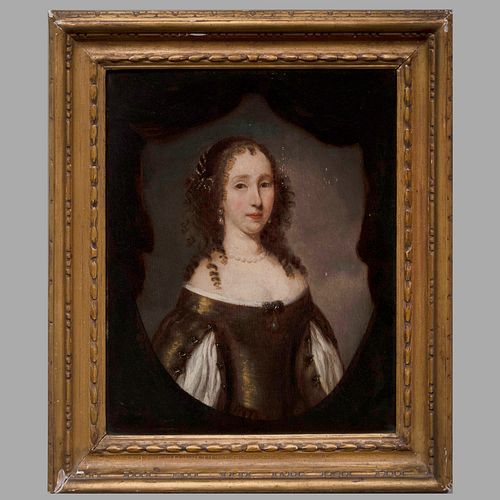 School of Nicholaes Maes (1634-1693): Portrait of a Lady; and Portrait of a Man in Armor