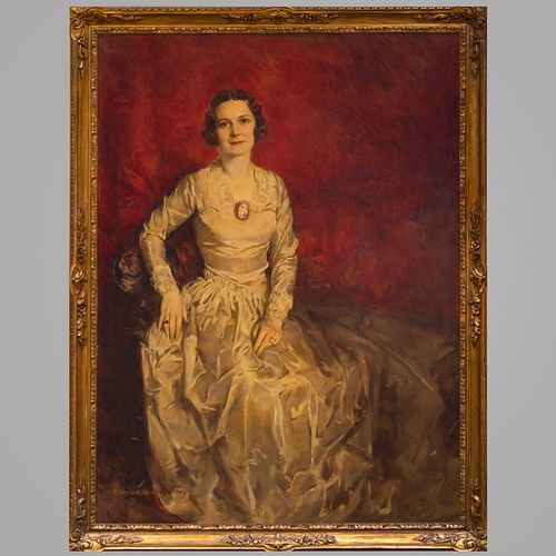 Howard Chandler Christy (1872-1952): Portrait of Mrs. Frank E. Mason