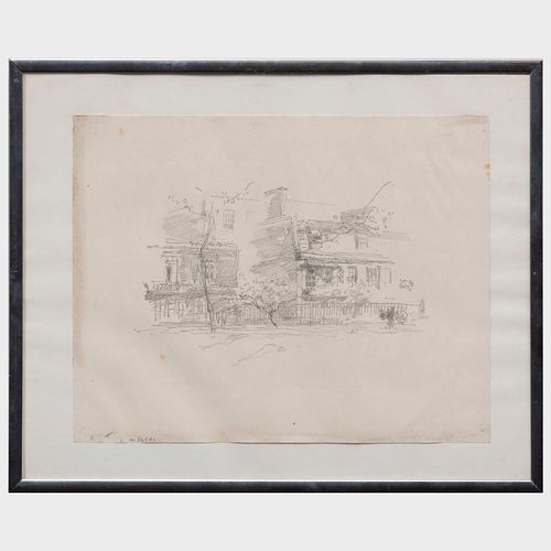 James Abbott McNeill Whistler (1834-1903): Lindsay Row, Chelsea