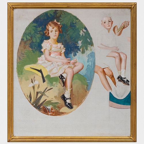 Joseph Christian Leyendecker (1874-1951): Portrait of a Young Girl