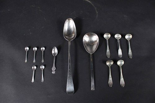 English Sterling Silver Stuffing Serving Spoon