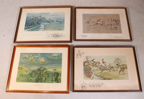 Four Charles Johnson Payne Equestrian Prints