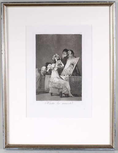 Francisco Goya, 'Hasta La Muerte'