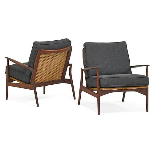 IB KOFOD-LARSEN; SELIG Pair of lounge chairs