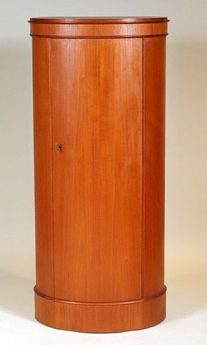 Mid-Century Modern Bowfront Tall Cabinet