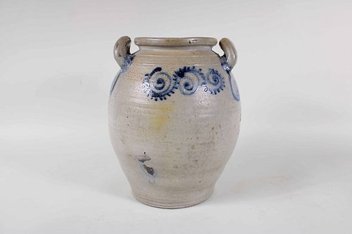 Abraham Mead Two-Gallon Stoneware Jar